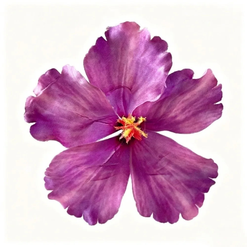 Hibiscus Flower Hair Clip – Bohemian Floral Barrette for Women