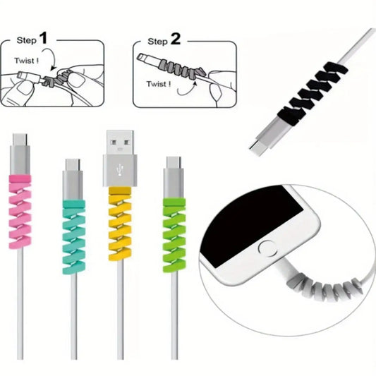 Data Cable Wired Earphone Silicone Protective Case Mobile Phone Peaceful Pleasures Health and Wellness