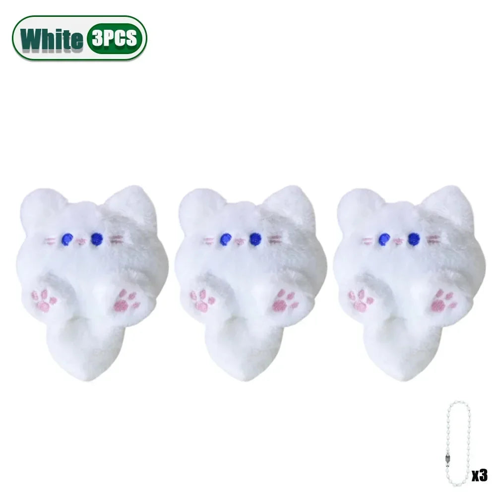 Cute Plush Cat Keychain Pendant – Bag Charm Gift 1–20 Pack