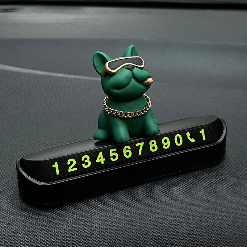 Temporary Parking Phone Number Sign for Vehicles Automotive Supplies Interesting Bulldog Temporary Parking Sign for Cars Peaceful Pleasures Health and Wellness