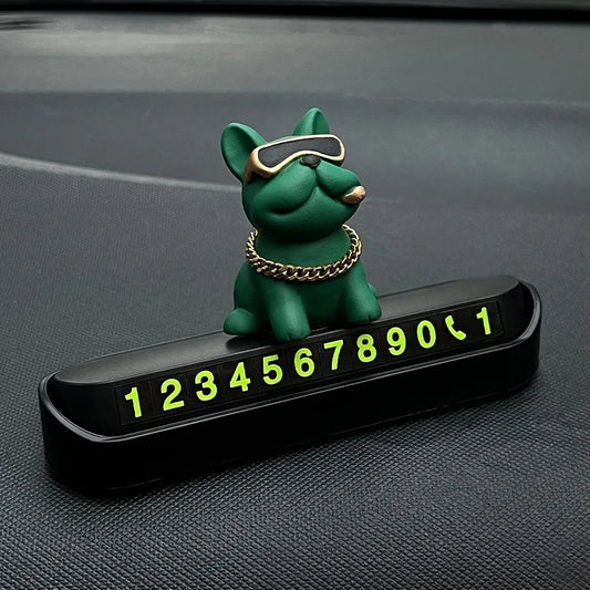Temporary Parking Phone Number Sign for Vehicles Automotive Supplies Interesting Bulldog Temporary Parking Sign for Cars Peaceful Pleasures Health and Wellness