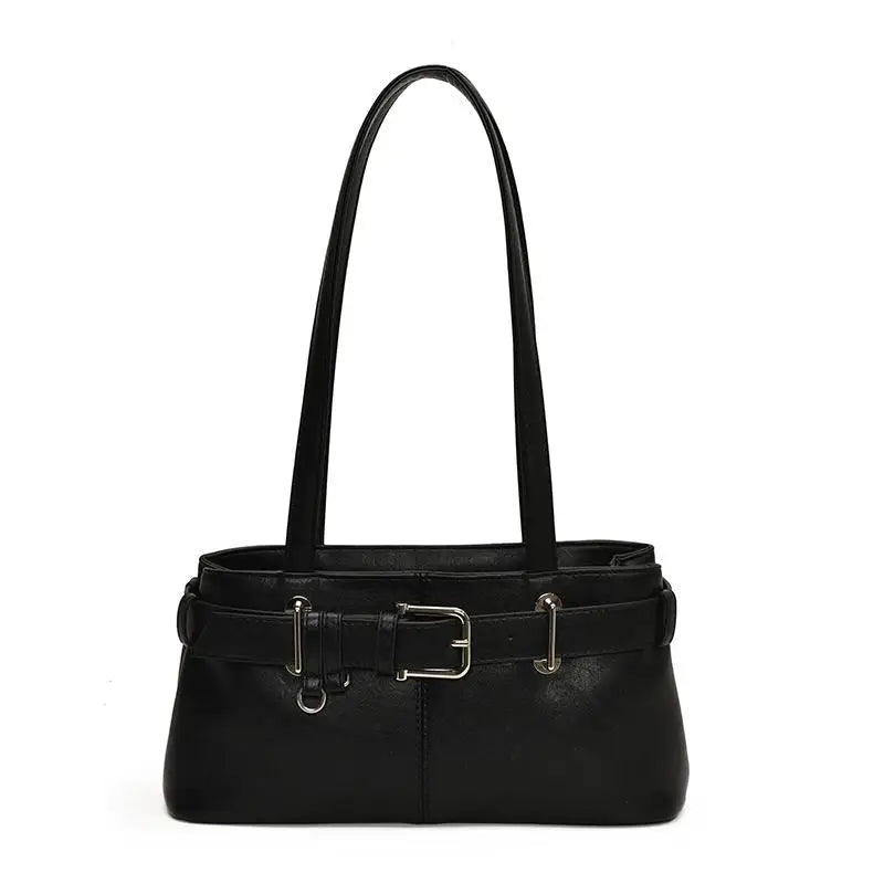 Vintage Large Capacity PU Tote Bag – Women's Shoulder Handbag