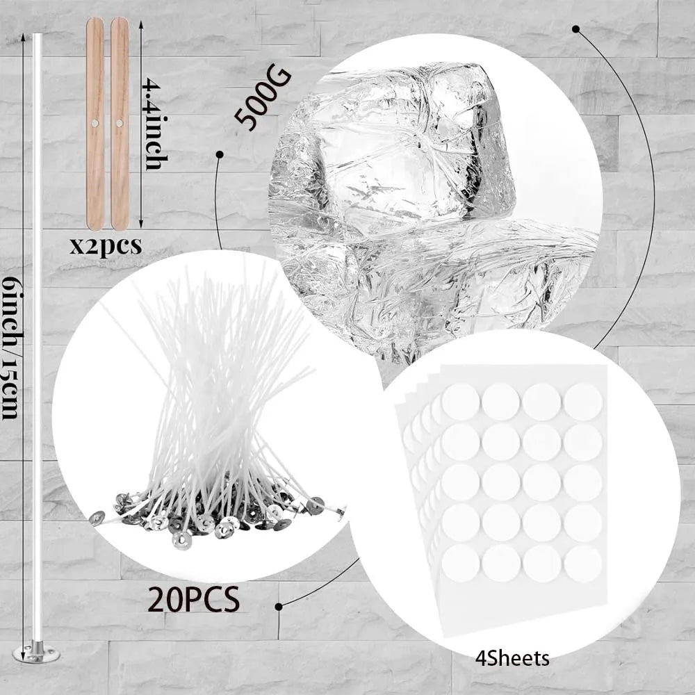 Crystal Jelly Wax Kit 200g/500g – DIY Candle Making Supplies