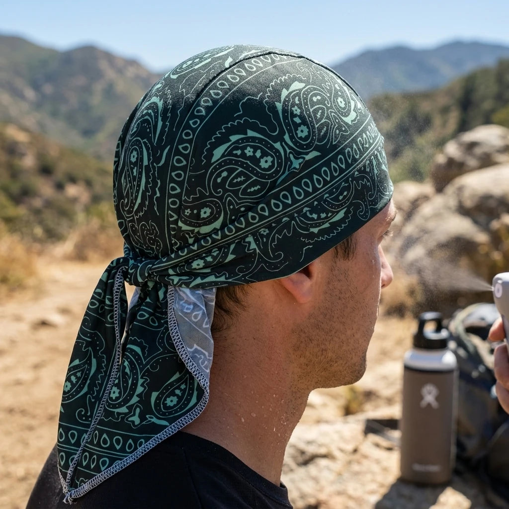 Paisley Cooling Headband & Helmet Liner | Cycling & Hiking