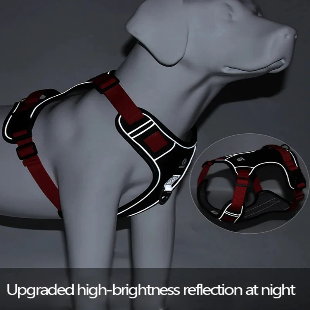 Reflective Tactical Dog Harness | 1680D Waterproof Vest Large Dogs