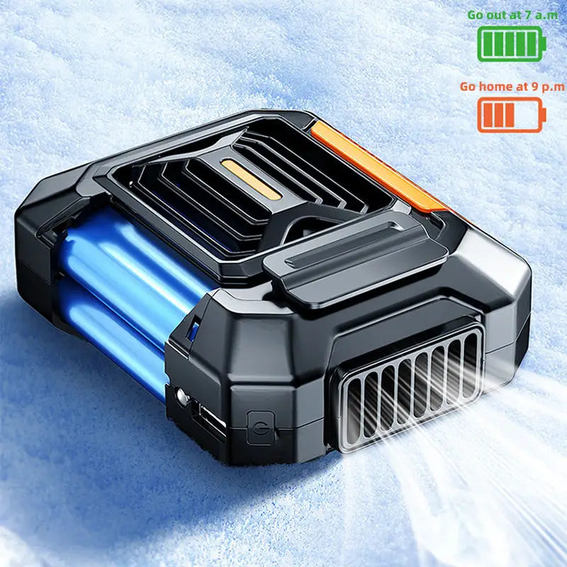 Portable USB charging waist clip fan with 3-speed settings, providing strong outdoor airflow, wearable air-cooling fan Peaceful Pleasures Health and Wellness