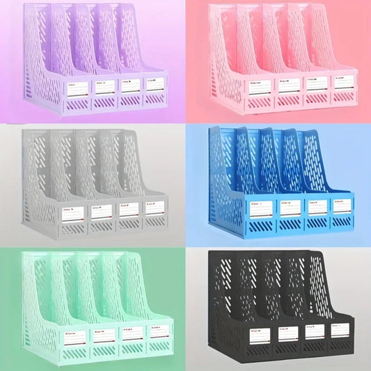 4-Tier Thickened File Rack | Desktop Document Organizer Desktop File Organizer Peaceful Pleasures Health and Wellness