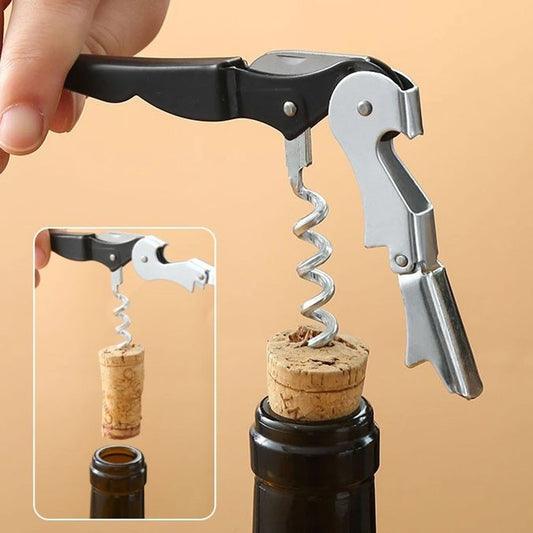 Wine Opener Waiter Corkscrew, Professional Wine Key for Servers, Bartender with Foil Cutter, Manual Wine Bottle Opener Double Hi Peaceful Pleasures Health and Wellness