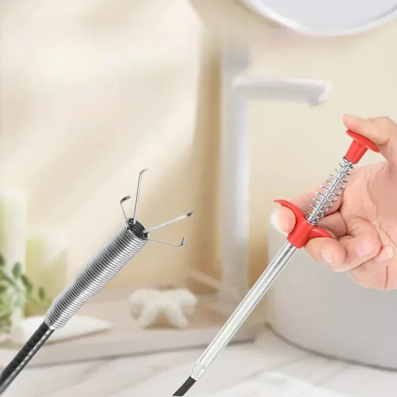 60cm Bendable Drain Snake Hair Clog Remover Pipe Cleaner Tool