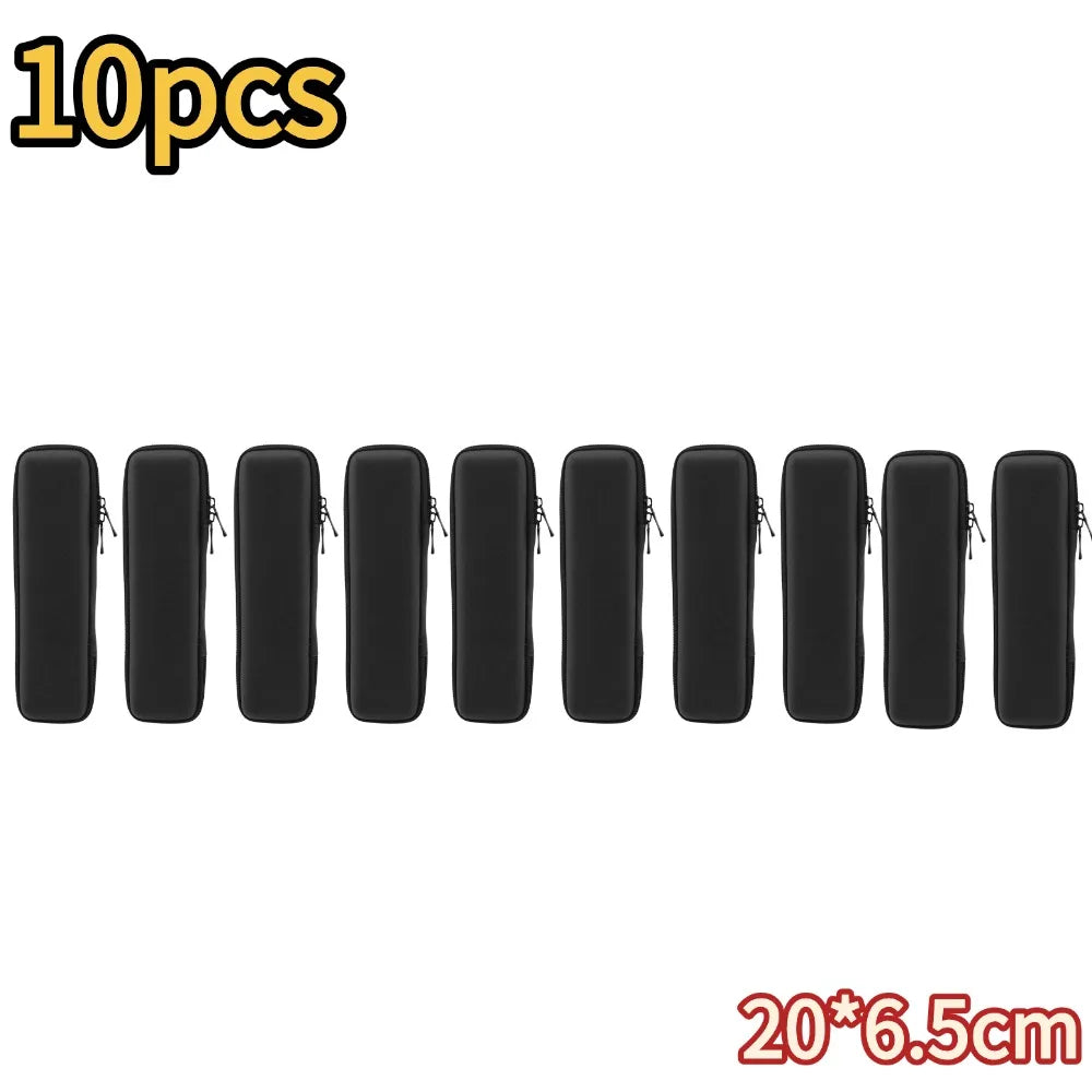 EVA Hard Shell Pencil Case Organizer for School Supplies Peaceful Pleasures Health and Wellness A-10pcs