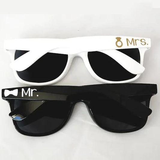 Mr & Mrs Sunglasses – Bride & Groom Wedding Couple Gift Novelty Couple Sunglasses Peaceful Pleasures Health and Wellness