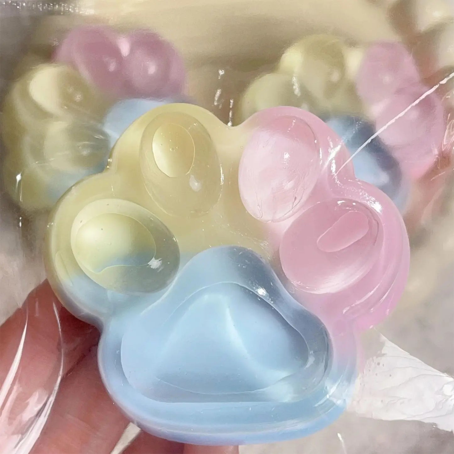 Soft Cat Paw Squeeze Fidget Toy | Slow Rebound Silicone