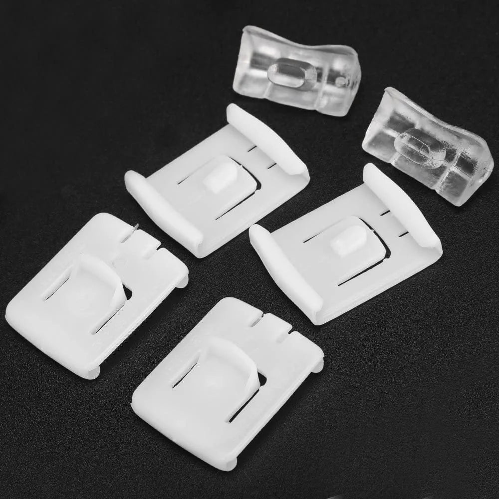 6pcs/set Fastener Rail Runner Clip Bracket Sliders Guide For Audi Seat VW Golf Jetta MK1 MK2 MK3 435881203A 171881213B 191881213 Peaceful Pleasures Health and Wellness