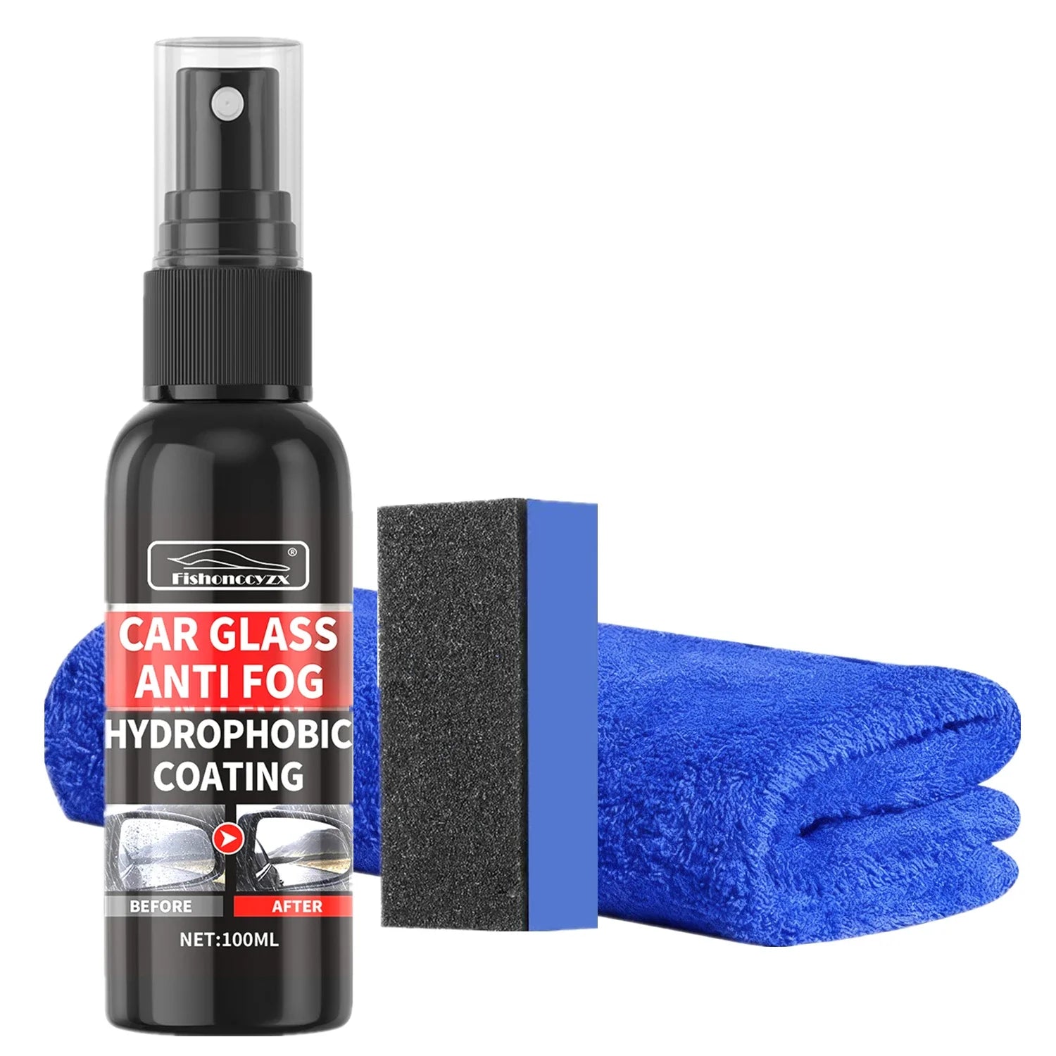 Car Glass Anti-rain Water Spray Repellent Nano Coating Hydrophobic Waterproof Agent Oil Film Removing Auto Glass Film Agent Peaceful Pleasures Health and Wellness
