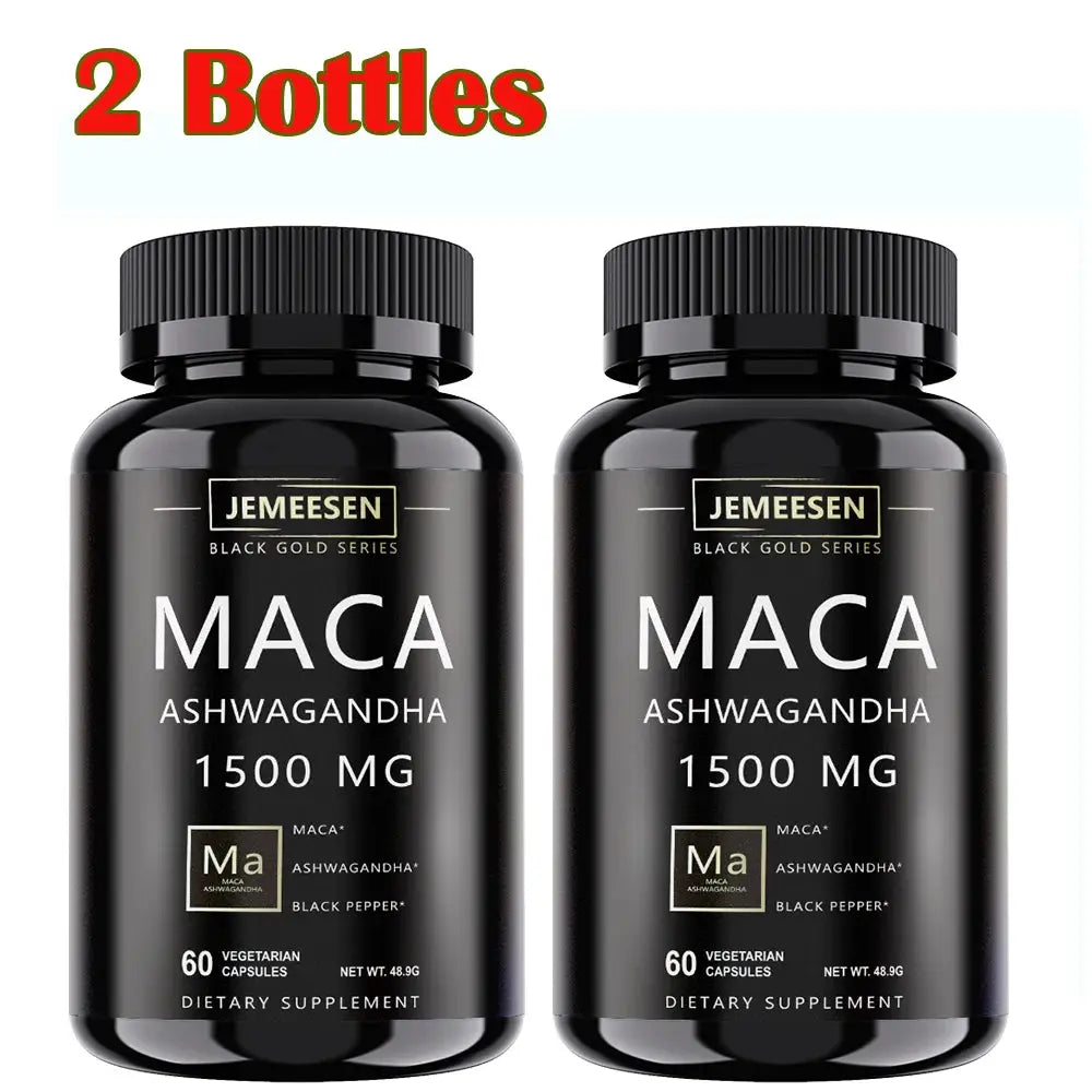 JEMEESEN Male Enhancing Supplement - Ashwagandha & Maca Peaceful Pleasures Health and Wellness 2 bottles