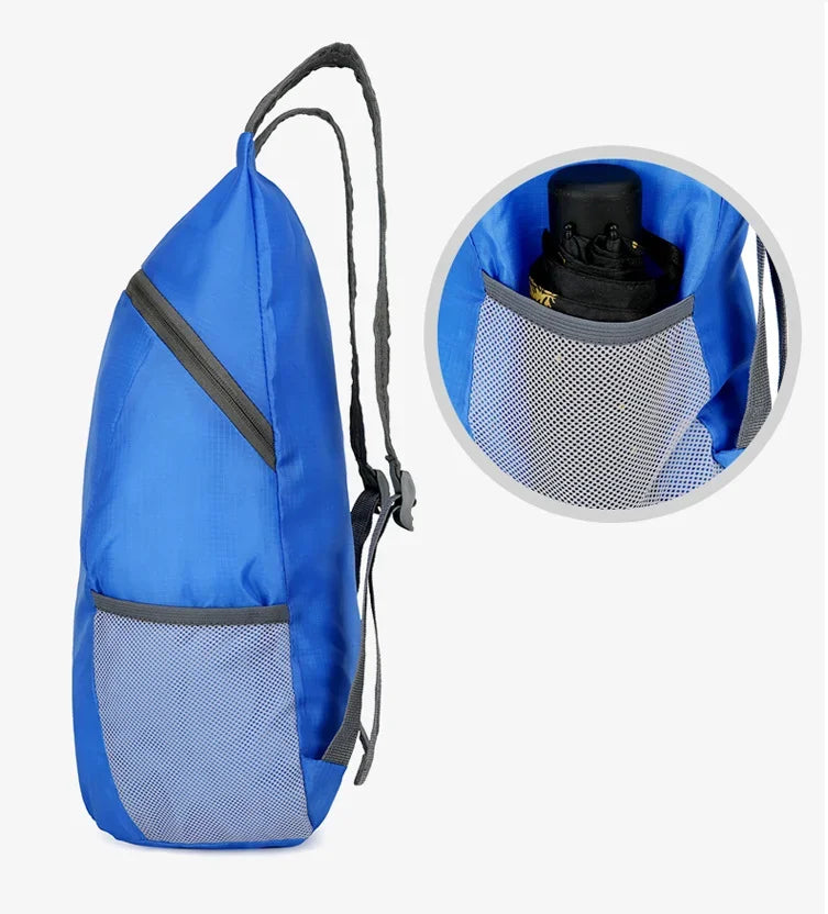 Ultralight Waterproof Folding Backpack – Portable Outdoor Daypack