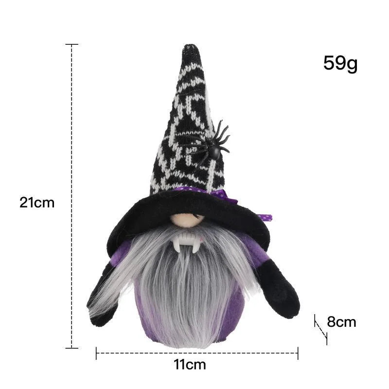 Cute Spider Gnome Plush Doll Vampire Halloween Home Party Decoration