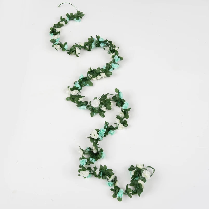 Artificial Silk Rose Vine Garland – Wedding & Home Decor