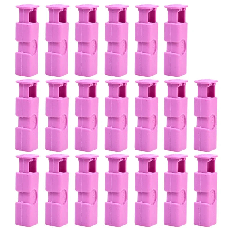 Snack Moisture Proof Sealing Clip Bread Bag Preservation Clip Plastic Bag Sealing Clip Milk Powder Bag Sealing Clips Practical Peaceful Pleasures Health and Wellness 20pcs pink