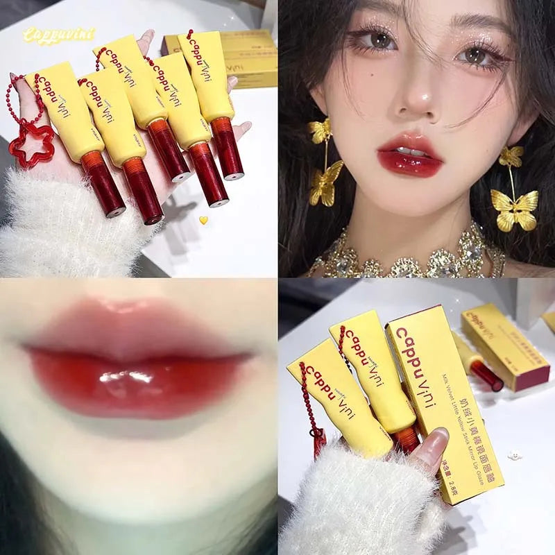 Mirror Jelly Lip Gloss 6 Colors – Glossy, Waterproof Lip Tint