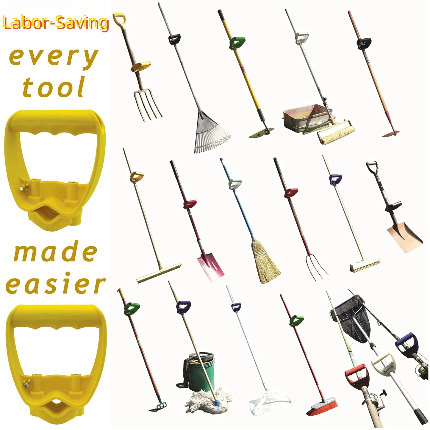 Shovel Rake Labor-saving Handle Attachment Work Garden Shovels Rakes