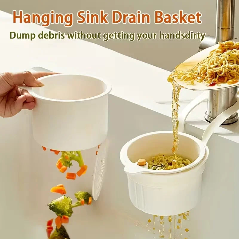 Multi-Functional Food Strainer Sink Organizer for Kitchen & Bathroom Use - Efficient Drainage And Storage Solution Peaceful Pleasures Health and Wellness