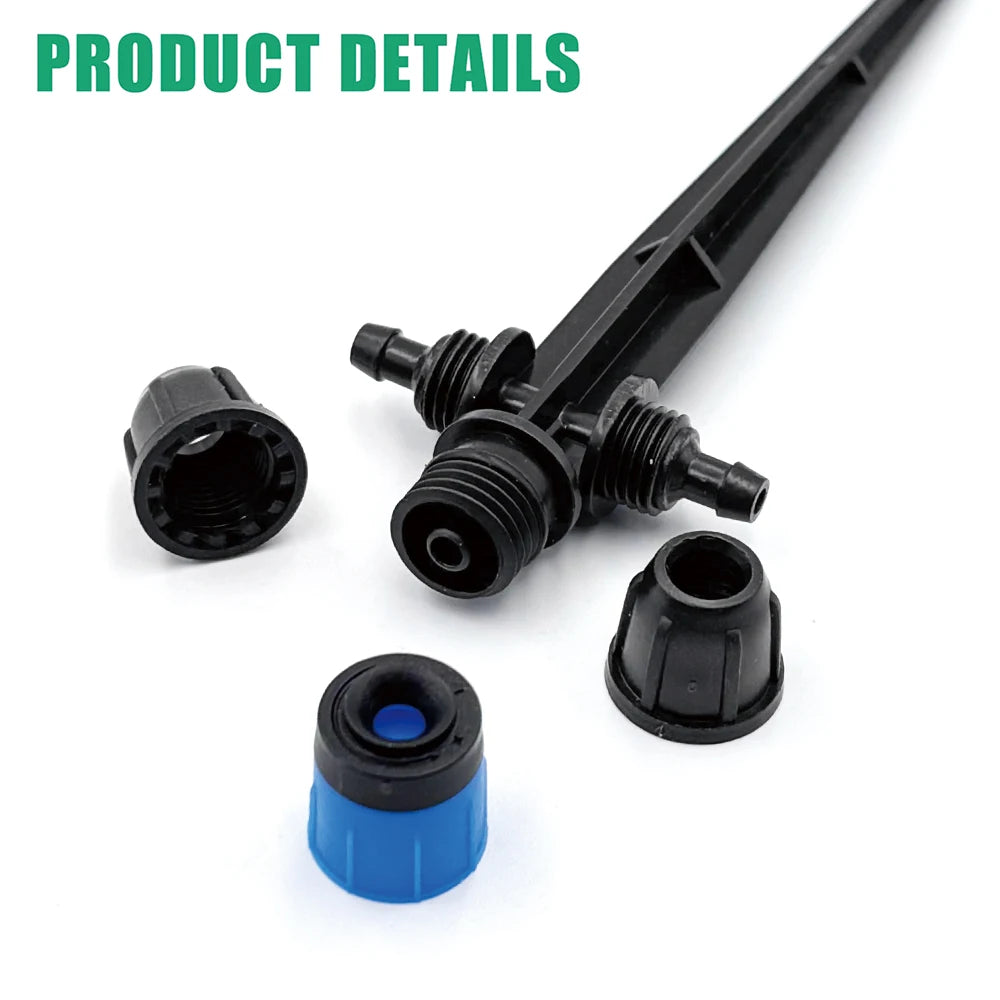 1/4" Drip Irrigation System Kit-Adjustable Flow, Sprayer with Lock Barbed Automatic Watering, for Garden, Farm, Bonsai, Flowers Peaceful Pleasures Health and Wellness