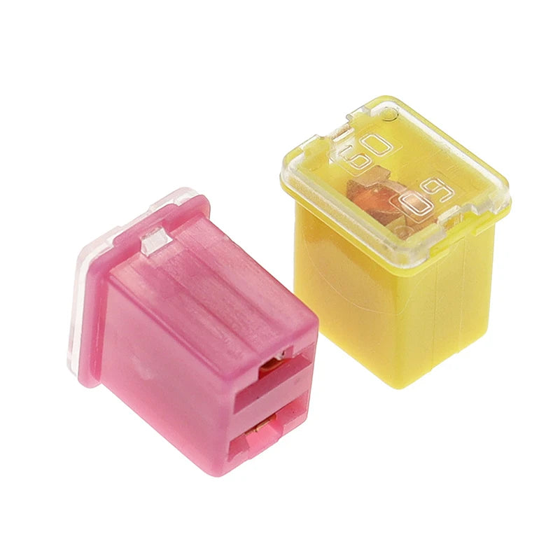 5pcs Mini Square Fuse Set 20A 30A 40A 50A 60A 70A 80A 90A Set Automotive Car Fuse With Plastic Box Assortment Auto Fuse Peaceful Pleasures Health and Wellness