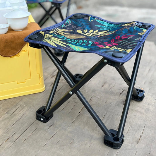 Folding Stool Mini Camping Chair Beach Chair with Convenient Carry Storage Bag Suitable for Adults and Children Peaceful Pleasures Health and Wellness