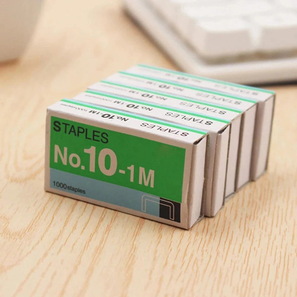 High quality Universal Stationary For Stapler Anti-rust 1000Pcs/Box No.10 Binding Stapler Metal Staples Mini Staple Staples Peaceful Pleasures Health and Wellness