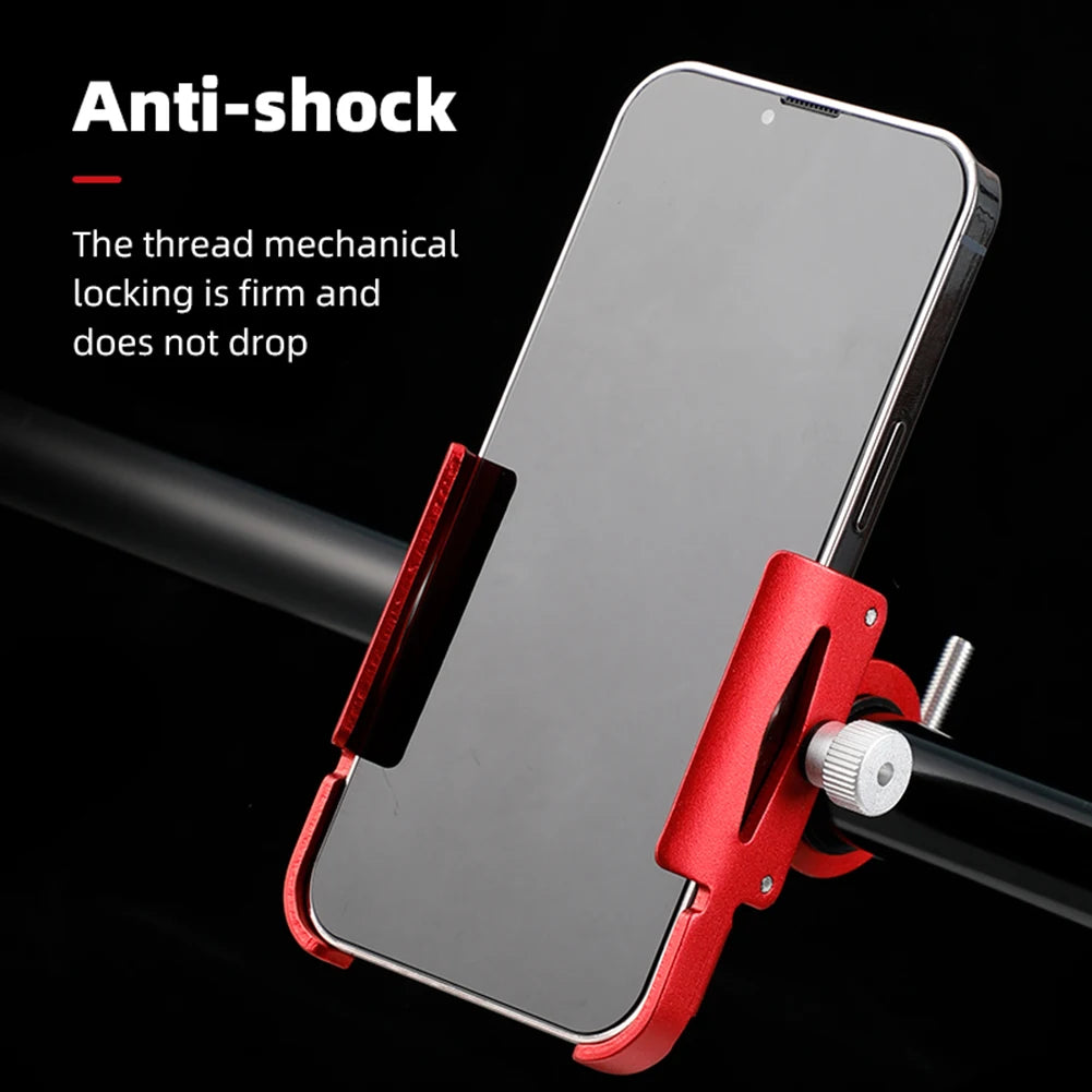 Bicycle Phone Holder 360° Rotation Aluminum Alloy MTB Bike Phone GPS Bracket Scooter Motorcycle Handlebar Mount Cell Phone Stand Peaceful Pleasures Health and Wellness