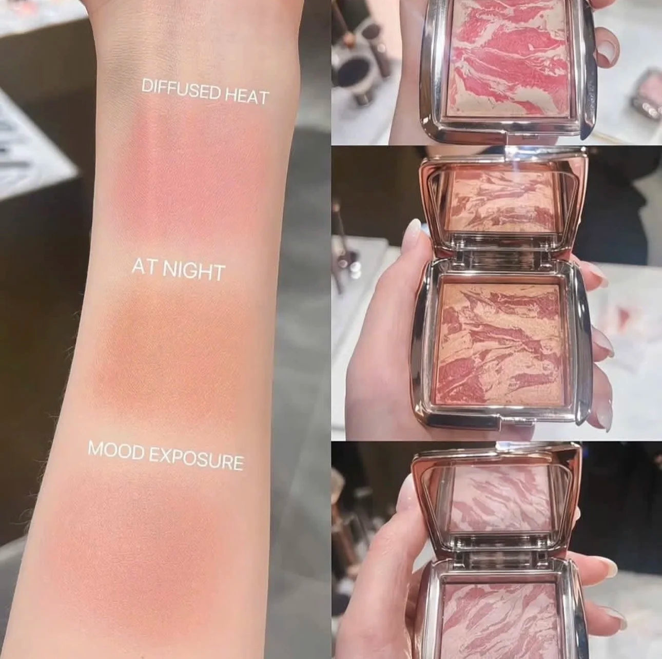 Hourglass Ambient Lighting Blush original Sexy Ethereal Glow Diffused Heat Mood Exposure soft natural matte lasting marble blush Peaceful Pleasures Health and Wellness