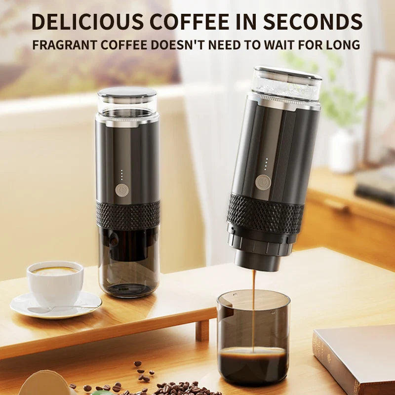 Portable Capsule & Ground Coffee Maker | Electric Espresso Brewer