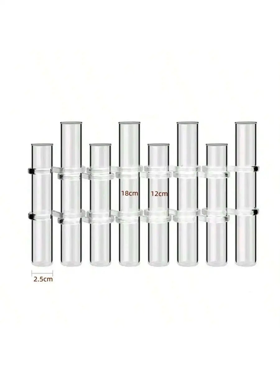 Glass Test Tube Hanging Flower Vase Set | 4, 6 or 8 Pcs