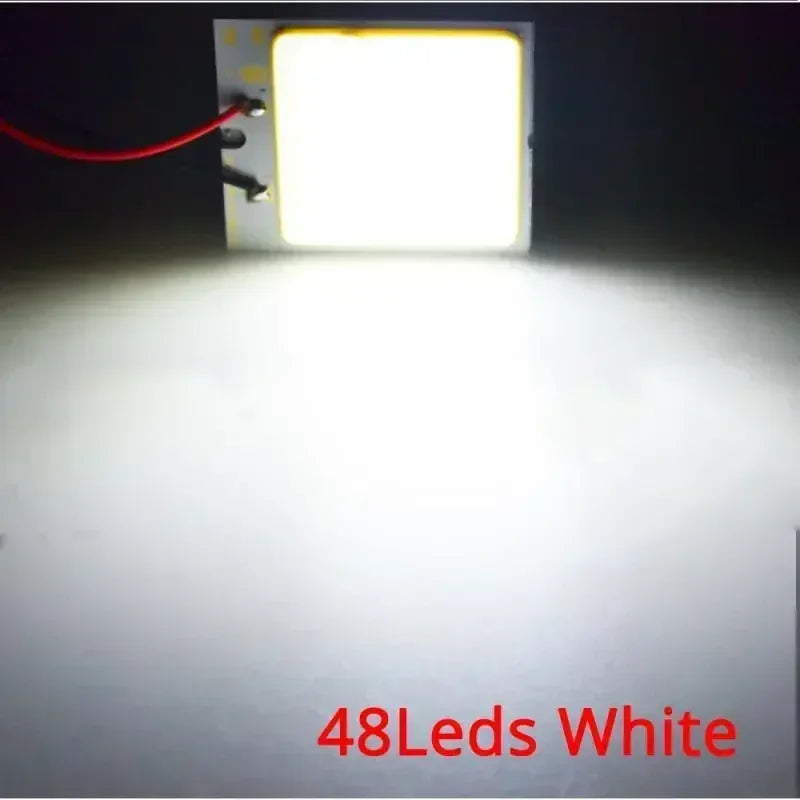 T10 W5W COB LED Car Bulbs – Interior Reading & Dome Light 2-Pack