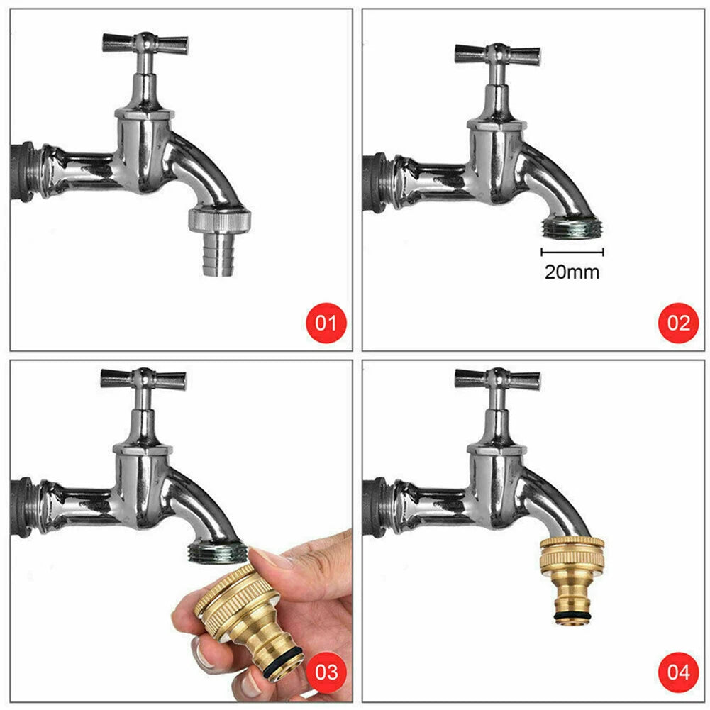 G3 4 G1 2 Brass Fitting Adaptor Universal Garden Hose Tap Connector