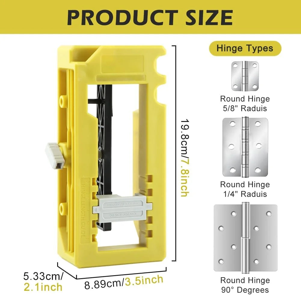 Door Hinge Jig Mortiser Installation Adjustment Tool Router Template