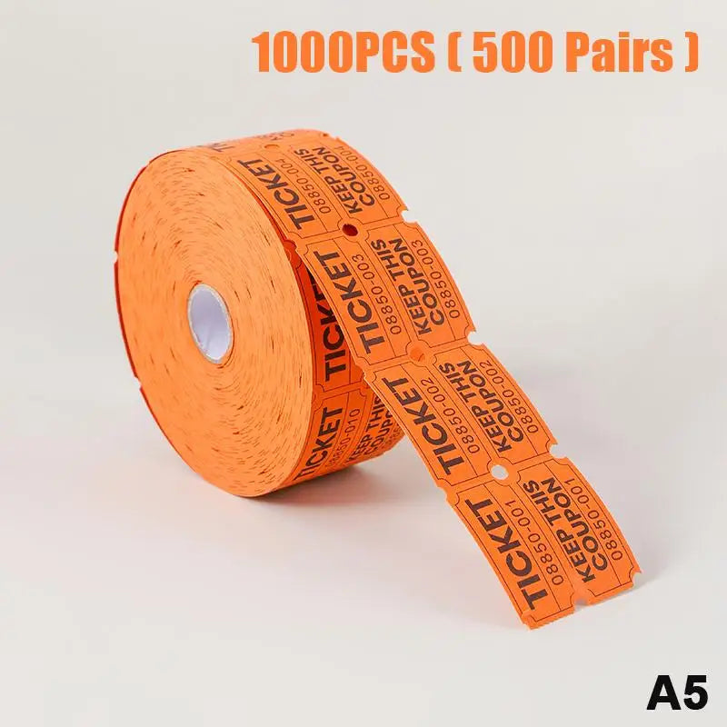 1000pcs Colorful Double Roll Raffle Tickets | Events & Carnivals