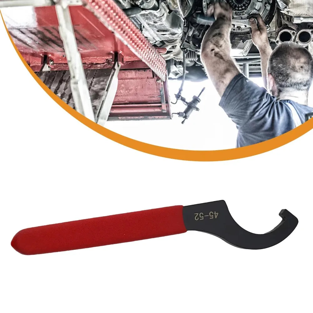 45-48HRC Hook Wrench Spanner Anti Slip Handle For Round Nut C Wrench Tools Type 38-42mm/45-52mm/55-62mm/68-72mm Black Oxidized Peaceful Pleasures Health and Wellness