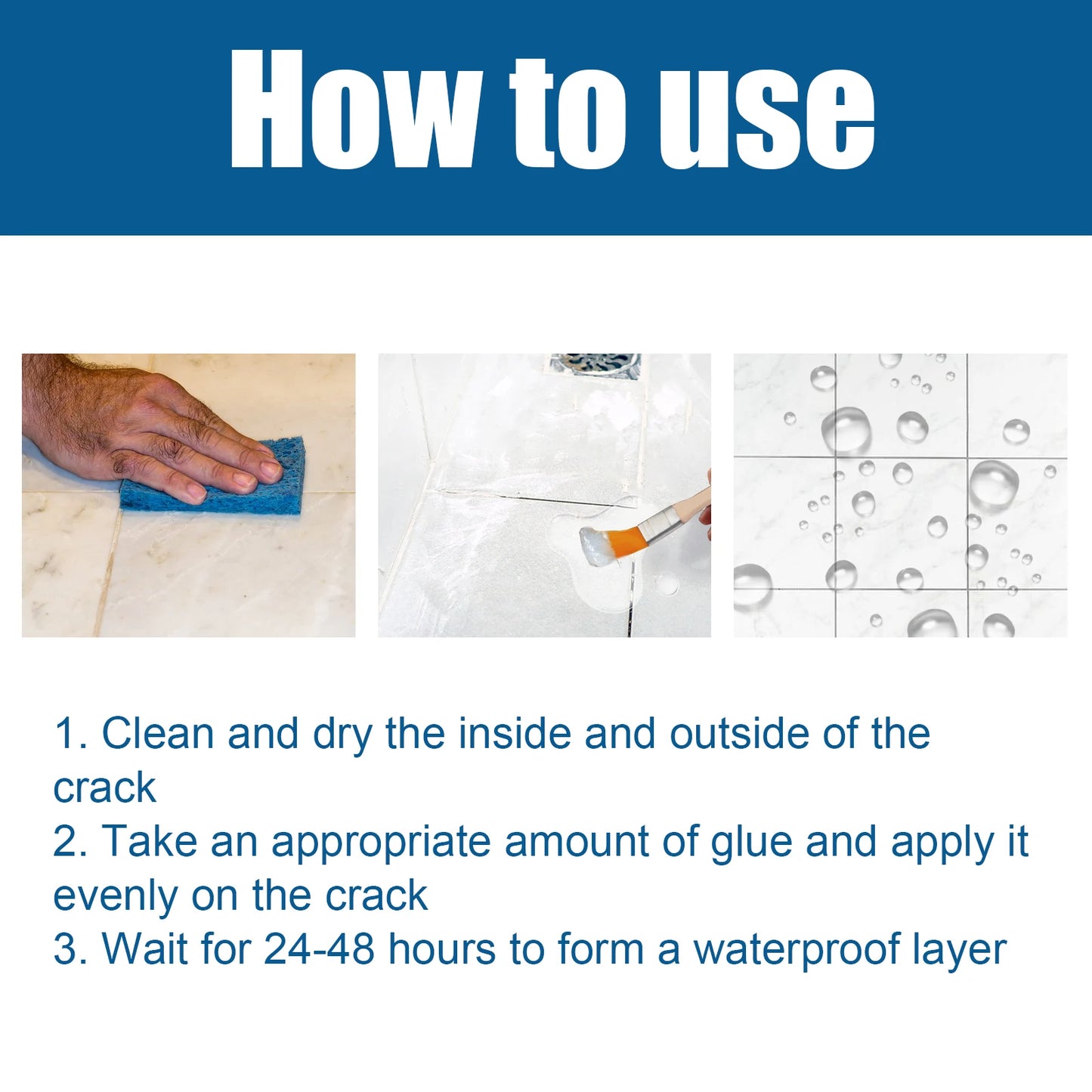 100g Clear Waterproof Sealant Glue | Leak-Proof Crack Repair
