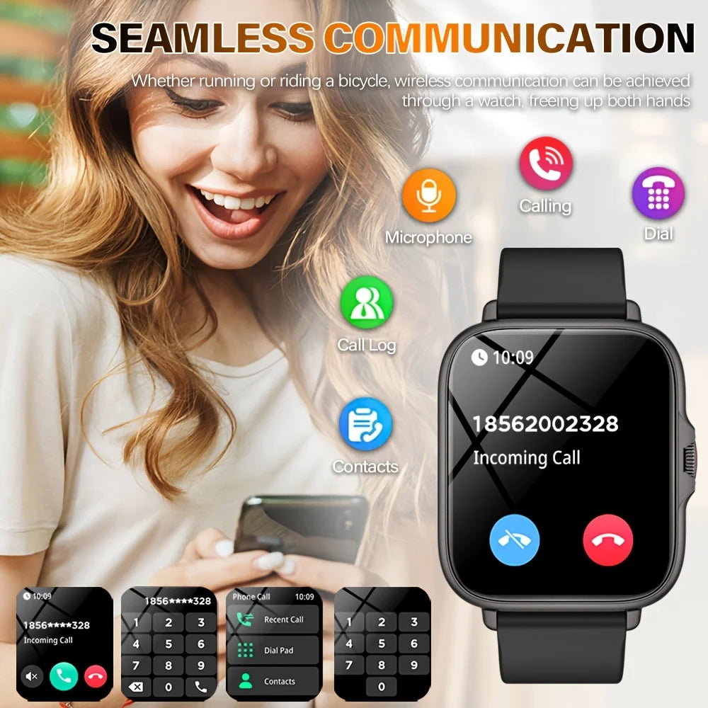 ERUN Smartwatch – Call/SMS, Music Control & Fitness Tracker