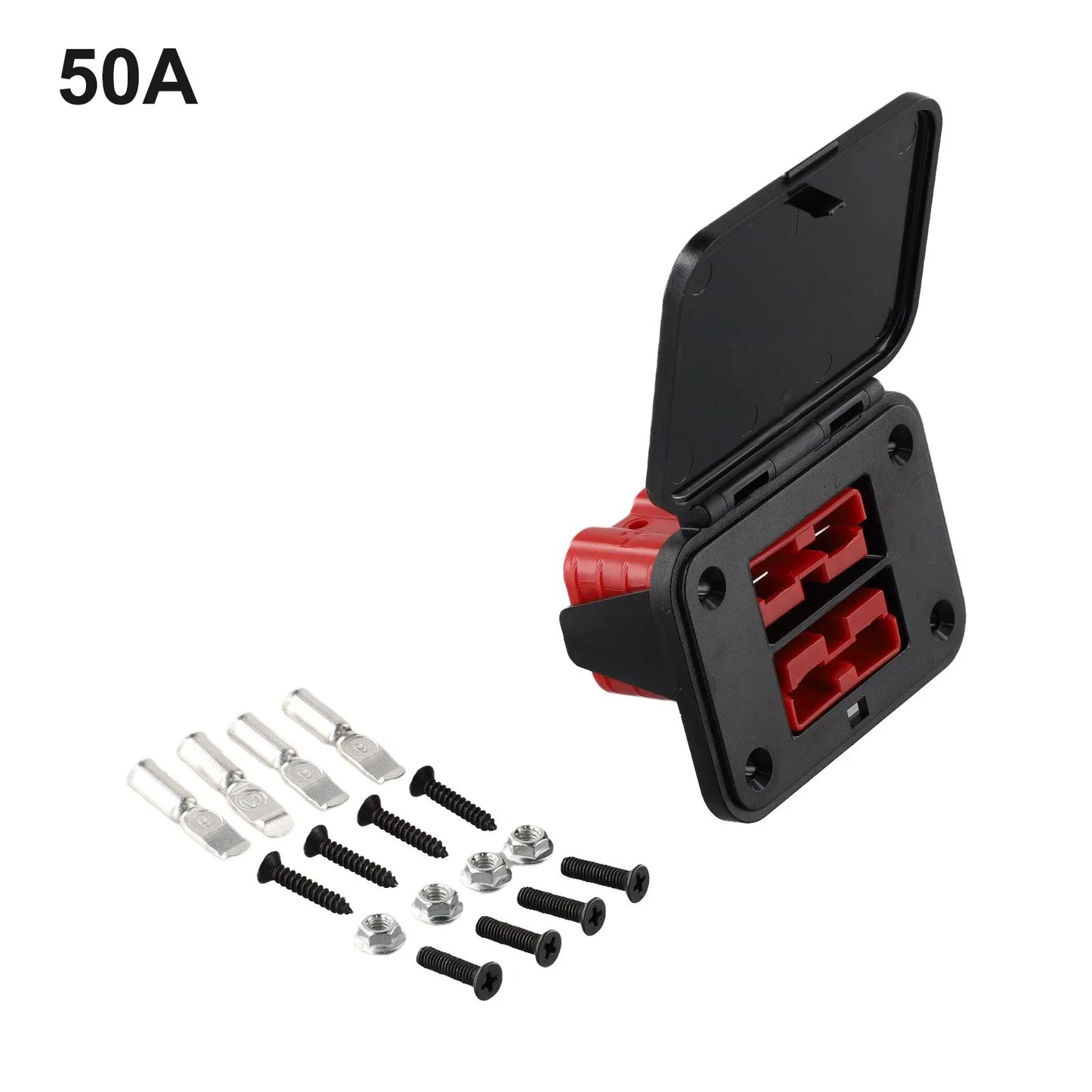 50A 600V Dual Flush Mount Bracket for Anderson Connector EV