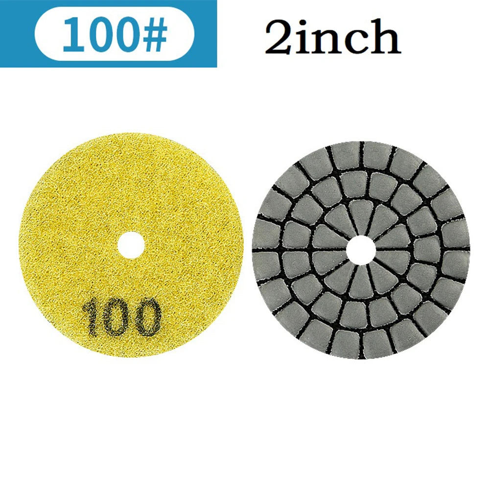 1X Dry Polishing Pad Granite Marble Sanding Disc Stone Dia-mond