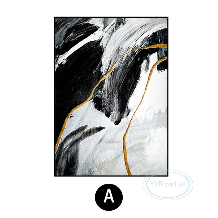 Hot Selling Gold Foil Decorative Mural 100% Handmade Canvas Wall Art Oil Painting Nordic Modern Minimalist Poster for Home Hotel Peaceful Pleasures Health and Wellness No frame 1 80cmx160cm