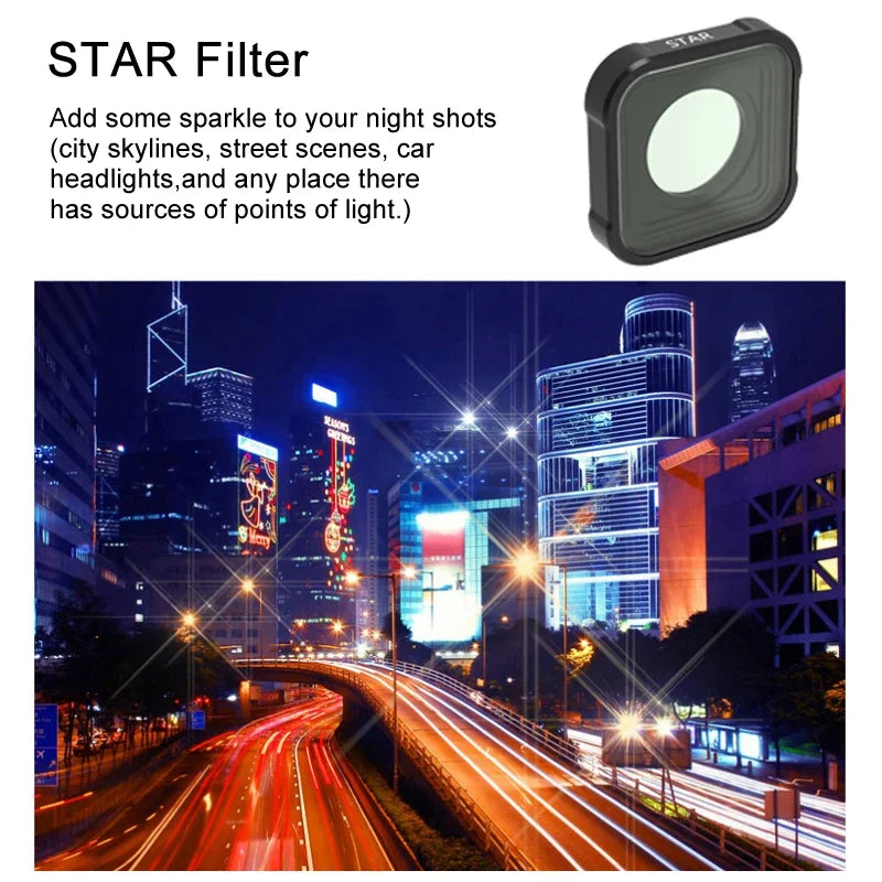 UV CPL ND8 ND16 ND32 Filter Kit for GoPro Hero 9 10 11 12