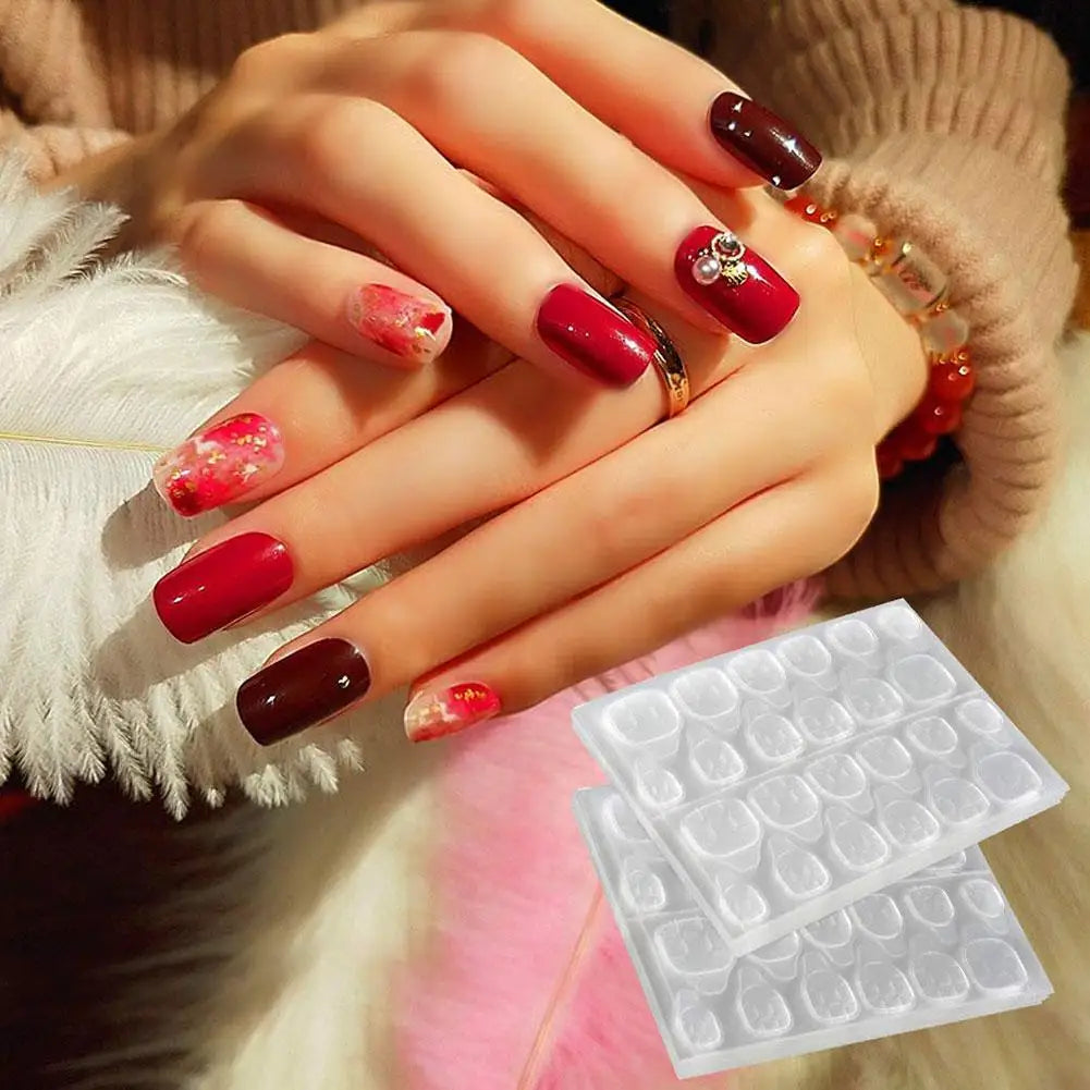 Jelly Nail Glue Stickers – Double-Sided Adhesive Tabs for Fake Nails