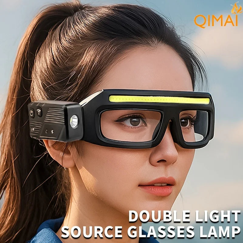 SHINEKNOT Glasses LED Headlamp | Type-C Rechargeable Bike Light