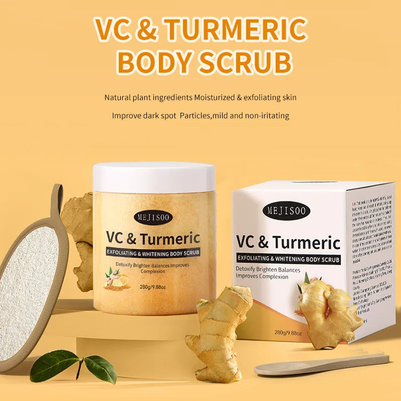 Vitamin C & Turmeric Exfoliating Body Scrub – Brightening Skin