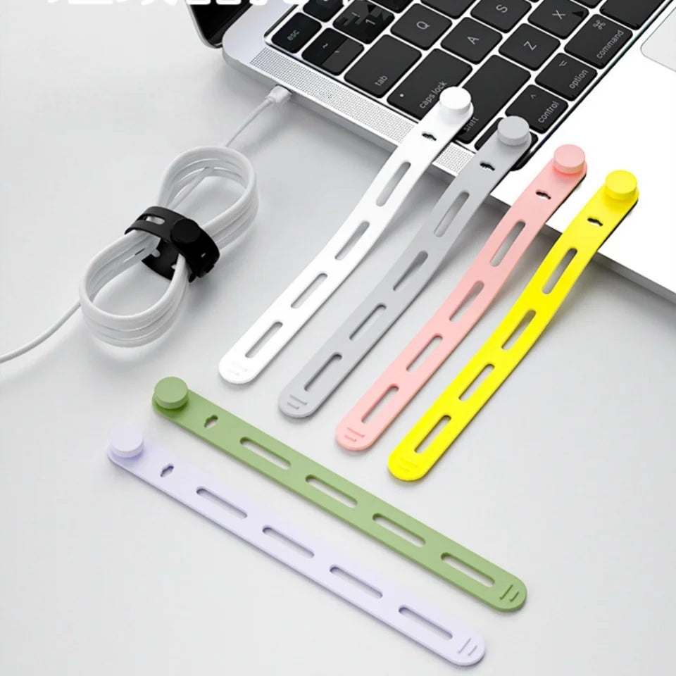 Reusable Silicone Cable Ties – Adjustable Cable Management Straps