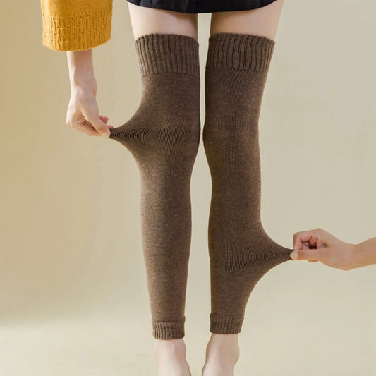 Thick Wool Cashmere Knee Sleeves – Warm Leg Warmers Unisex Knee Sleeve Leg Warmers Peaceful Pleasures Health and Wellness